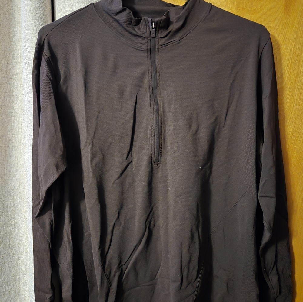 Fabletics Dark Purple/Plum Quarter-Zip Pullover